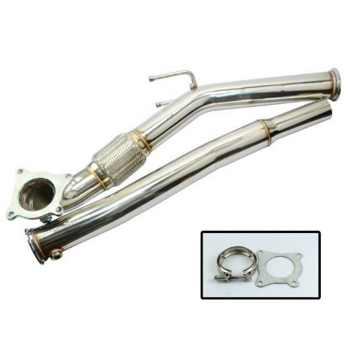 Bild von 3 "TFSI Downpipe / Tube - Mit 200 Cell Racer Catalyst - SS201