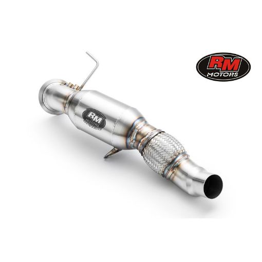 Bild von Downpipe med lyddæmper til BMW E90, E91, E92, E93 325d, 330d, 330xd M57N2