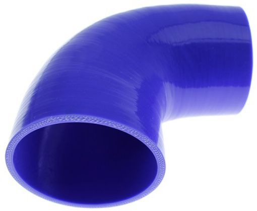 Bild von 90 Grad Silikonbiegung - Blau 69 mm.