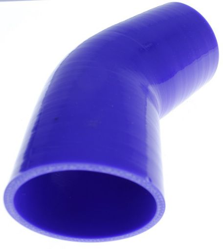 Bild von 45 Grad Silikonbiegung - Blau 4 "- 102mm.