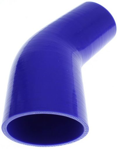 Bild von 45 Grad Silikonbiegung - Blau 2 "- 2,5"