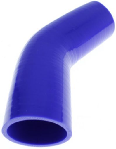 Bild von 45 Grad Silikonbiegung - Blau 3 "- 76mm.