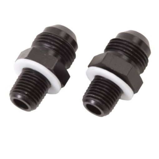 Bild von AN6 Male - 1/4" NPSM Male - Nippeladapter - Schwarz