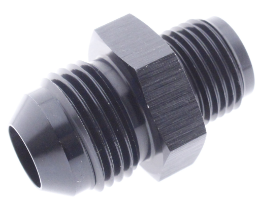 Bild von AN6-Stecker - 5/8"x18 JIC-Stecker - Nippelanschluss - Schwarz Alu