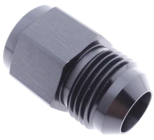 Bild von AN8 Male - 1/2" BSP Female - Nippeladapter - Black alu