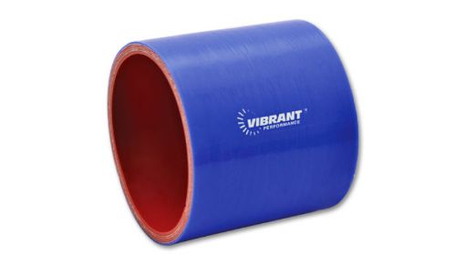 Bild von Vibrant 4.5in I.D. x 3in Long Gloss Blue Silicone Hose Coupling