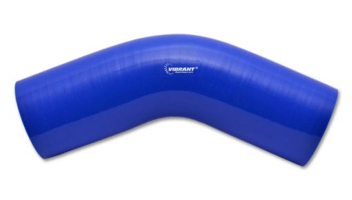 Bild von Vibrant 3.25in I.D. x 4in Long Gloss Blue Silicone 45 Degree Elbow