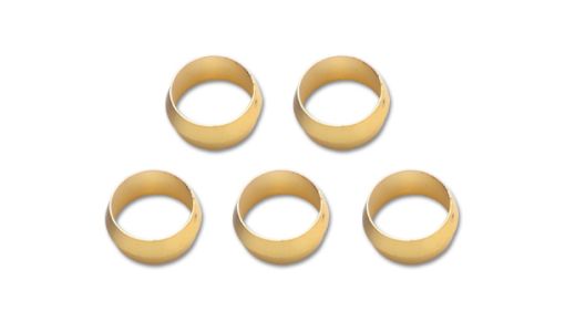 Bild von Vibrant 1/4in Brass Olive Inserts - 5pk