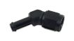 Bild von Vibrant -8AN to 3/8in Hose Barb 45 Degree Adapter - Anodized Black