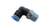 Bild von Vibrant Male Elbow Pneumatic Vacuum Fitting (1/8in NPT Thread) - for use with 5/32in (4mm) OD tubing