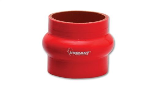 Bild von Vibrant 4 Ply Reinforced Silicone Hump Hose Connector - 1.5in I.D. x 3in long (RED)