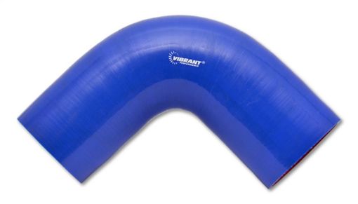 Bild von Vibrant 4 Ply Reinforced Silicone Elbow Connector - 2in I.D. - 90 deg. Elbow (BLUE)