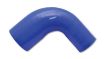 Bild von Vibrant 4 Ply Reinforced Silicone 90 degree Transition Elbow - 2.5in I.D. x 2.75in I.D. (BLUE)