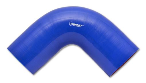 Bild von Vibrant 4 Ply Reinforced Silicone Elbow Connector - 1.75in I.D. - 90 deg. Elbow (BLUE)