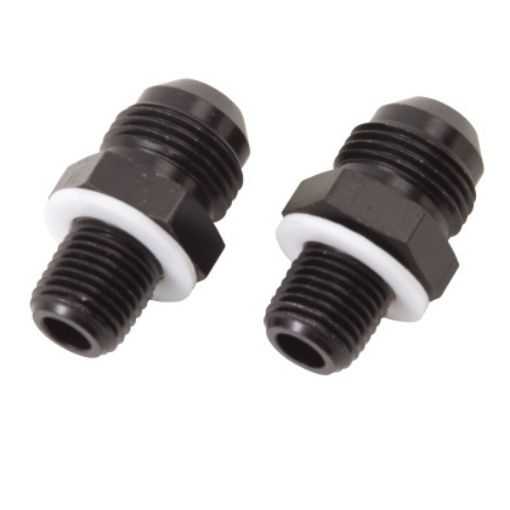 Bild von AN8 Male - 1/4" NPSM Male - Nippeladapter - Schwarz