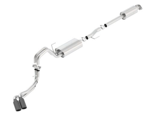 Bild von Borla 15 - 17 Ford F - 150 2.73.5L V6 5.0 V8 24WD Black Chrome Angle - Cut Side Exit Catback Exhaust