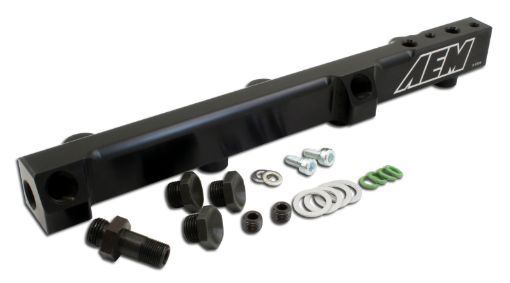 Bild von AEM 90 - 93 Accord DXLXSEEX 92 - 01 Prelude SSiSi VTEC Black Fuel Rail