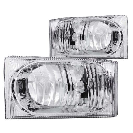 Bild von ANZO 2000 - 2004 Ford Excursion Crystal Headlights Chrome 2pc