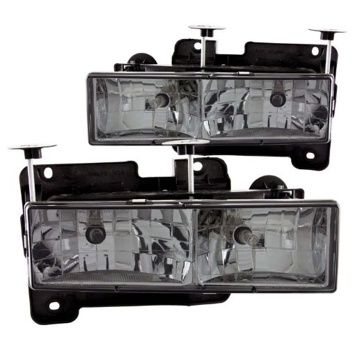 Bild von ANZO 1988 - 1998 Chevrolet C1500 Crystal Headlights w Smoke Lens