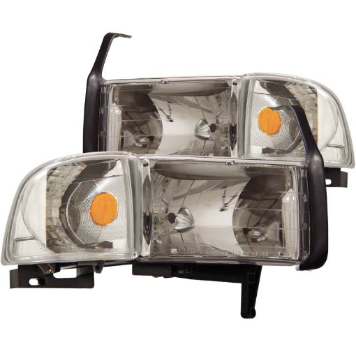 Bild von ANZO 1994 - 2001 Dodge Ram Crystal Headlights Chrome