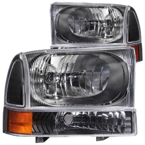 Bild von ANZO 2000 - 2004 Ford Excursion Crystal Headlights Black