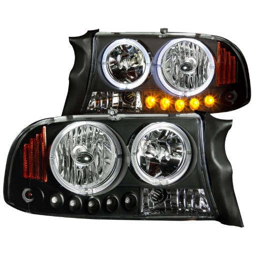 Bild von ANZO 1997 - 2004 Dodge Dakota Crystal Headlights Black 1pc