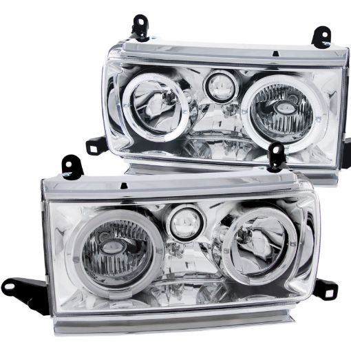 Bild von ANZO 1991 - 1994 Toyota Land Cruiser Crystal Headlights w Halo Chrome