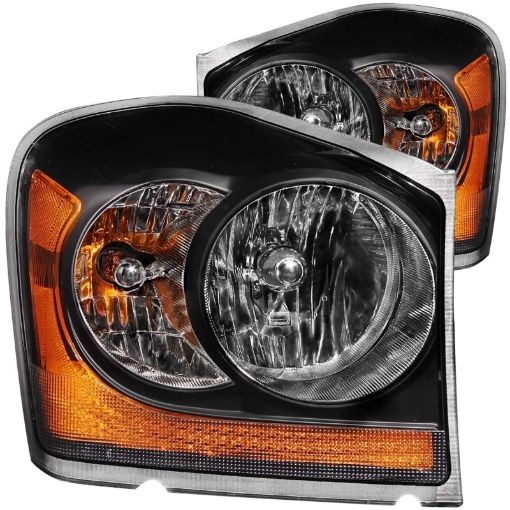 Bild von ANZO 2004 - 2006 Dodge Durango Crystal Headlights Black