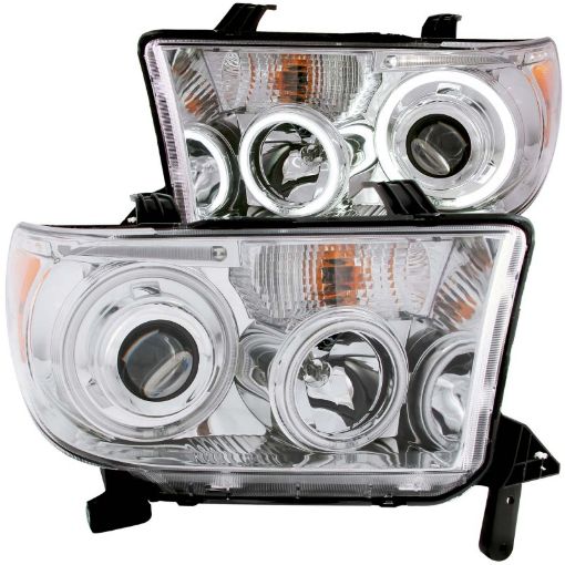 Bild von ANZO 2007 - 2013 Toyota Tundra Projector Headlights w Halo Chrome (CCFL)