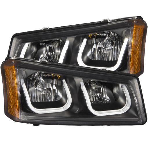 Bild von ANZO 2003 - 2006 Chevrolet Silverado 1500 Projector Headlights w U - Bar Black