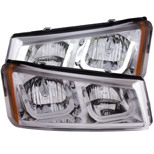 Bild von ANZO 2003 - 2006 Chevrolet Silverado 1500 Projector Headlights w U - Bar Chrome