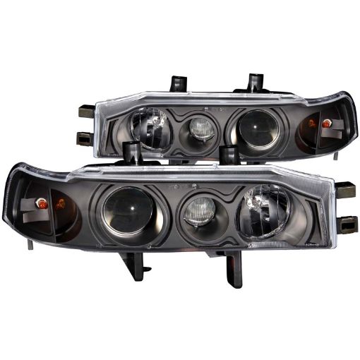 Bild von ANZO 1990 - 1993 Honda Accord Projector Headlights w Halo Black 1pc