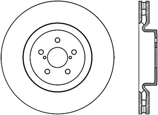 Bild von StopTech Power Slot 04 STi CRYO (5x100) Front Right Rotor