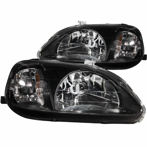 Bild von ANZO 1999 - 2000 Honda Civic Crystal Headlights Black