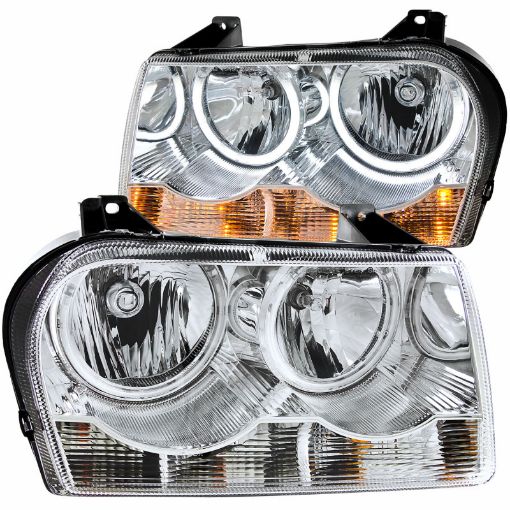 Bild von ANZO 2005 - 2010 Chrysler 300 Crystal Headlights w Halo Chrome (CCFL)