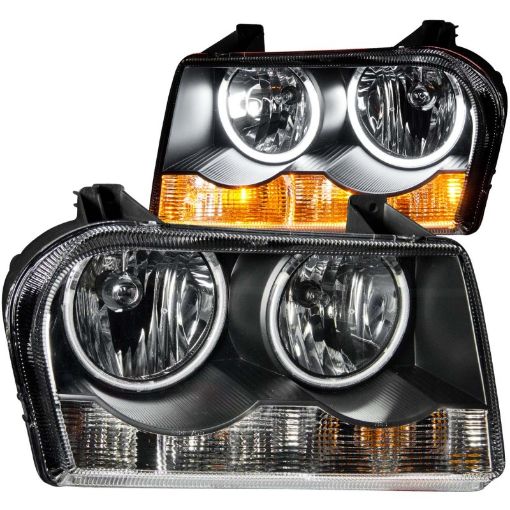 Bild von ANZO 2005 - 2010 Chrysler 300 Crystal Headlights w Halo Black (CCFL)