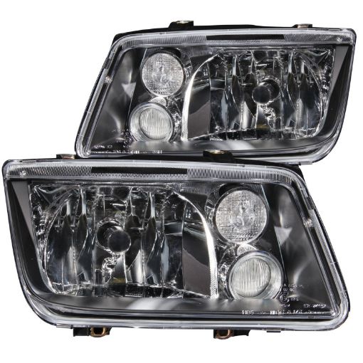 Bild von ANZO 1999 - 2005 Volkswagen Jetta Crystal Headlights Black wo Bulbs