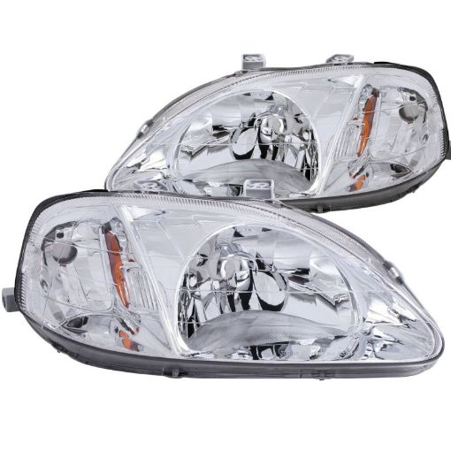 Bild von ANZO 1999 - 2000 Honda Civic Crystal Headlights Chrome