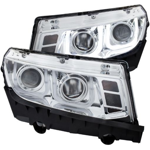 Bild von ANZO 2014 - 2015 Chevrolet Camaro Projector Headlights w U - Bar Chrome