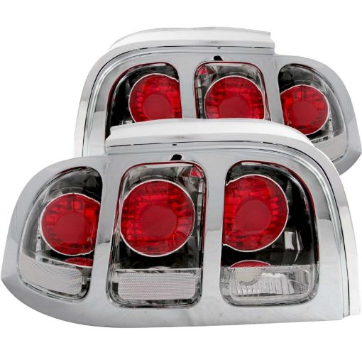 Bild von ANZO 1994 - 1998 Ford Mustang Taillights Chrome