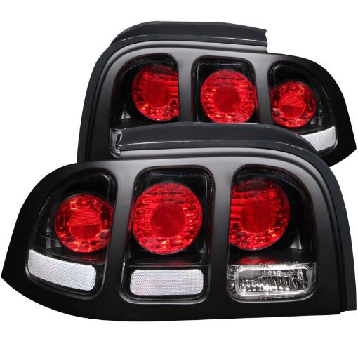 Bild von ANZO 1994 - 1998 Ford Mustang Taillights Black