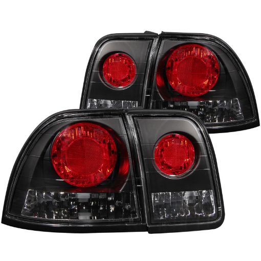 Bild von ANZO 1996 - 1997 Honda Accord Taillights Black