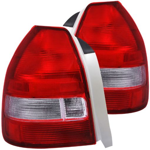 Bild von ANZO 1996 - 2000 Honda Civic Taillights RedClear