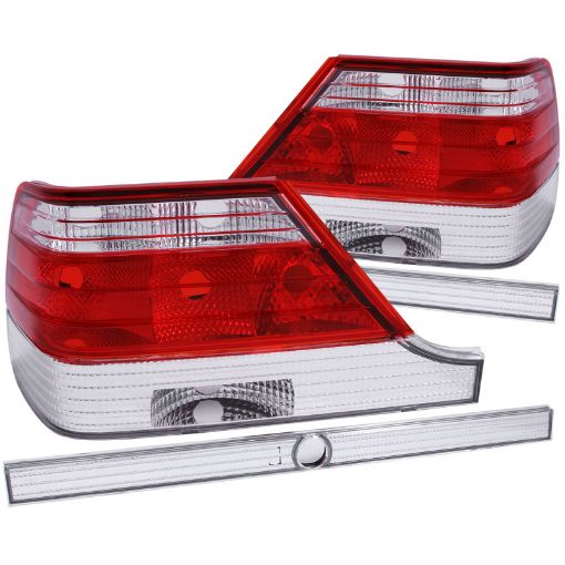 Bild von ANZO 1995 - 1999 Mercedes Benz S Class W140 Taillights RedClear