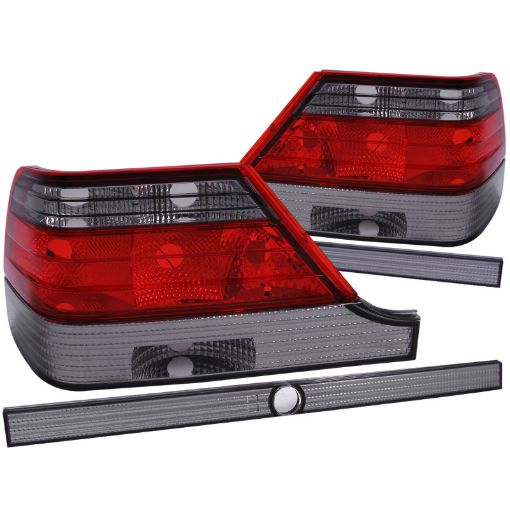 Bild von ANZO 1995 - 1999 Mercedes Benz S Class W140 Taillights RedSmoke