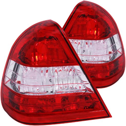 Bild von ANZO 1994 - 2000 Mercedes Benz C Class W202 Taillights RedClear