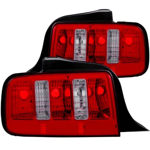 Bild von ANZO 2005 - 2009 Ford Mustang Taillights RedClear - 2010 Style