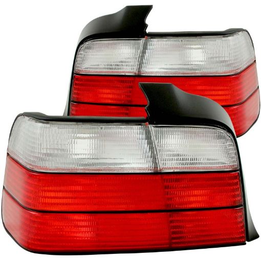 Bild von ANZO 1992 - 1998 BMW 3 Series E36 Sedan Taillights RedClear