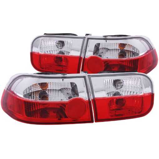 Bild von ANZO 1992 - 1995 Honda Civic Taillights RedClear