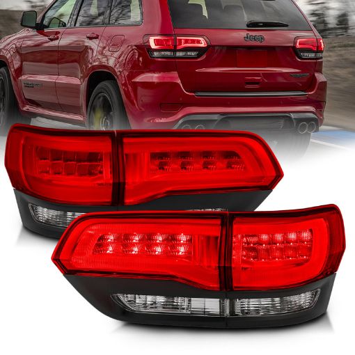 Bild von ANZO 2014 - 2016 Jeep Grand Cherokee LED Taillights RedClear